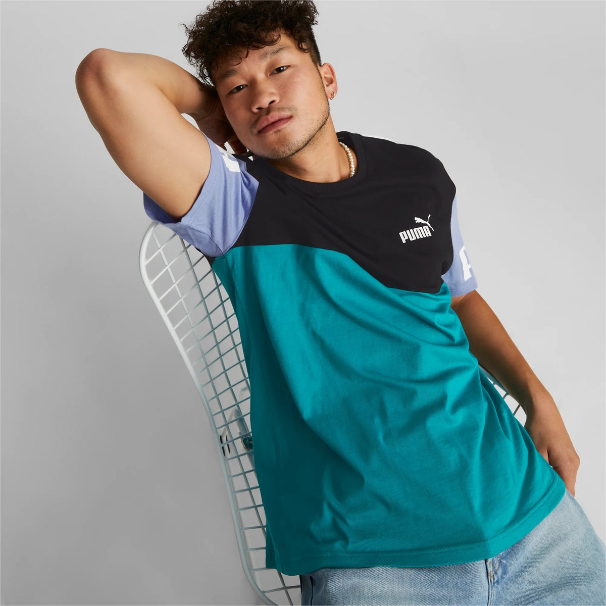 Puma Camiseta Power Colorblock Tee Men (Deep Aqua) – G.S.Gill Sports  Malaysia