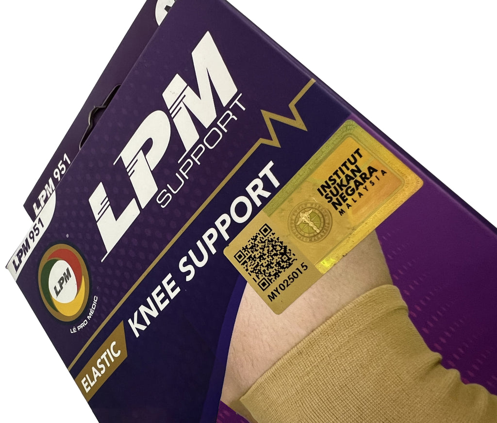 Lpm Support Elastic Knee Support Black All Sizes LPM647